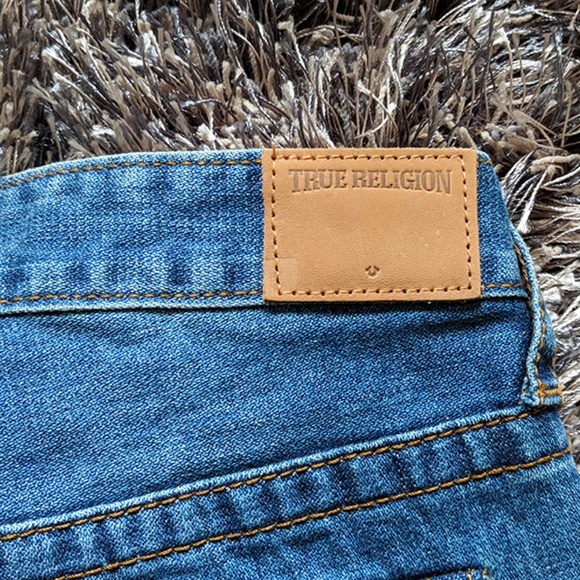 True Religion Geno Single End Blue Denim Jeans - Picture 7 of 8
